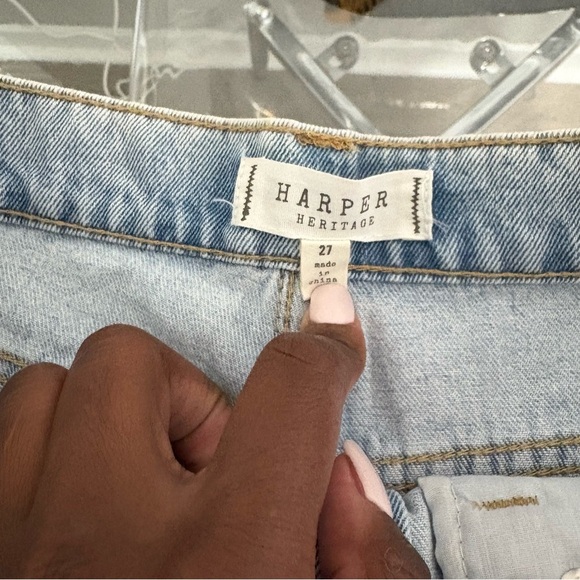 Classic Light Blue Denim Jean Shorts - Picture 4 of 4